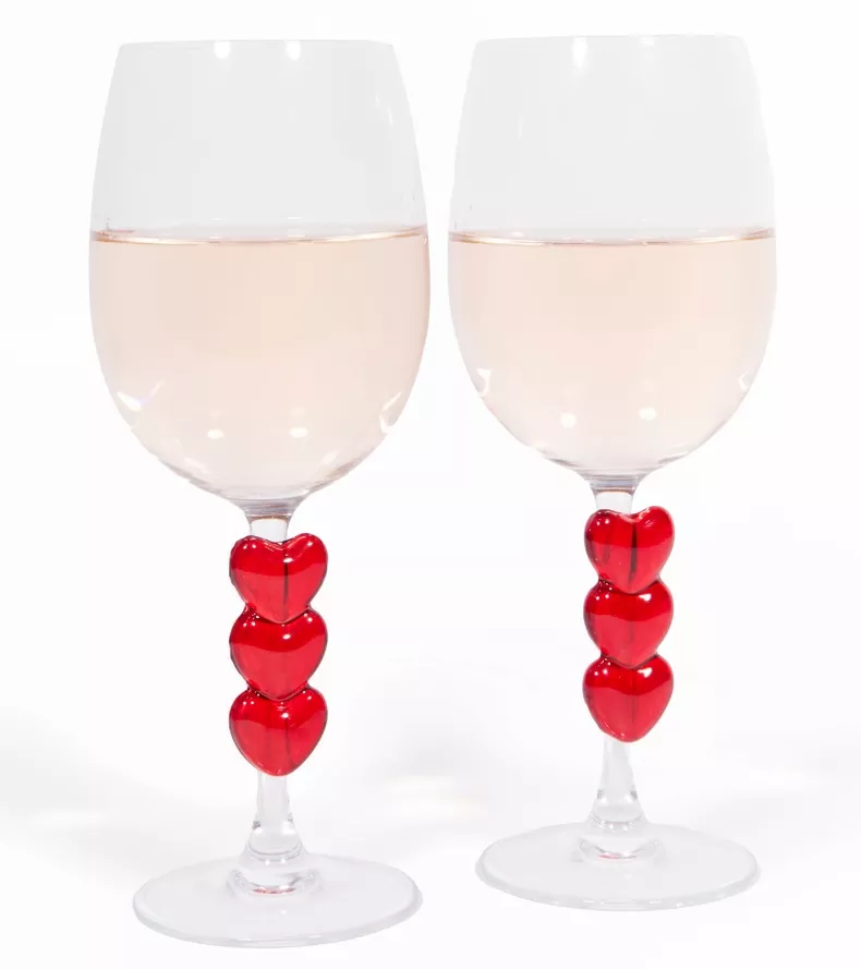 2 VERRES COEURS COFFRET L'EXPRESSIONIST