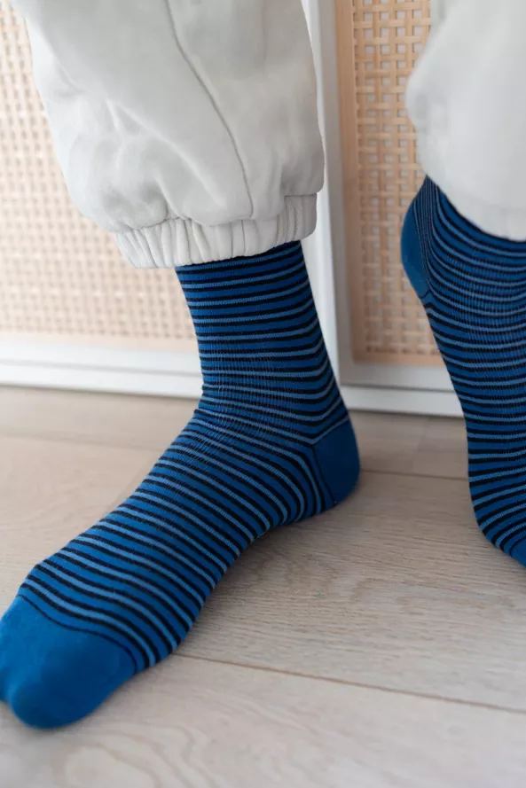 COFFRET MIST GREY YELLOW DOT SOCKS