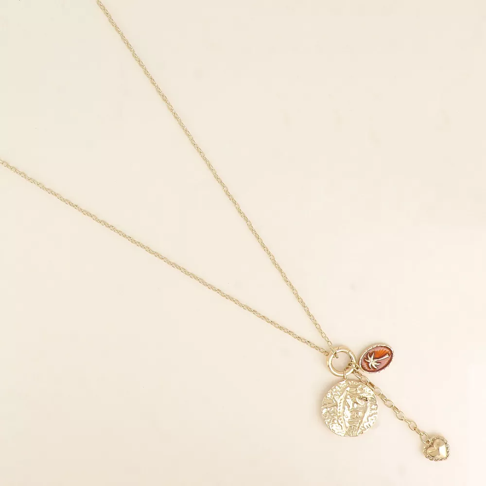 BM6604 COLLIER EN Y BRELOQUES PALMIER