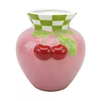 VASE MIT KIRSCHMOTIV ROSA – OPJET PARIS