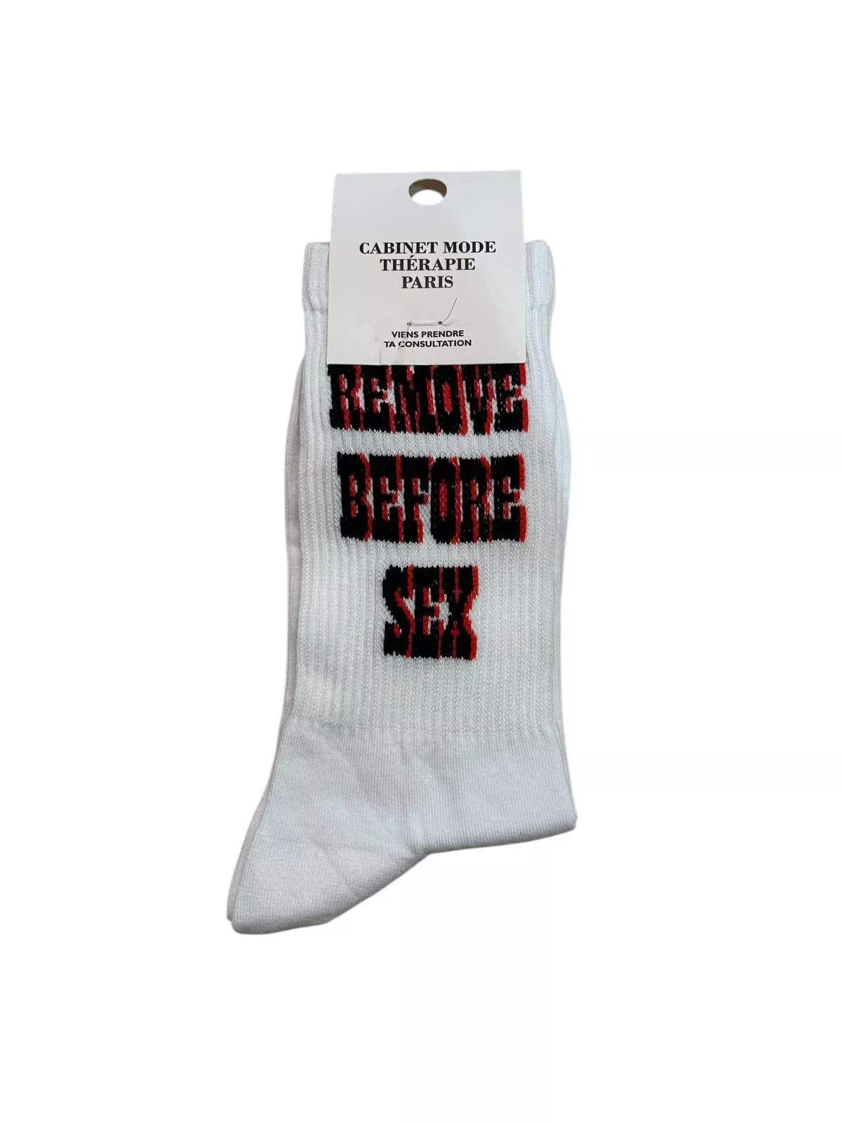 CHAUSSETTES REMOVE BEFORE SEX – CABINET MODE THÉRAPIE – TAILLE 36–42