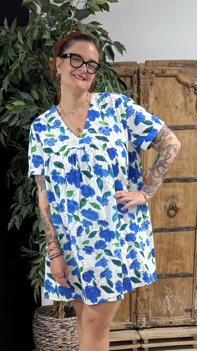 M196-5 ROBE SHORT PLUS SIZE BLUETTE