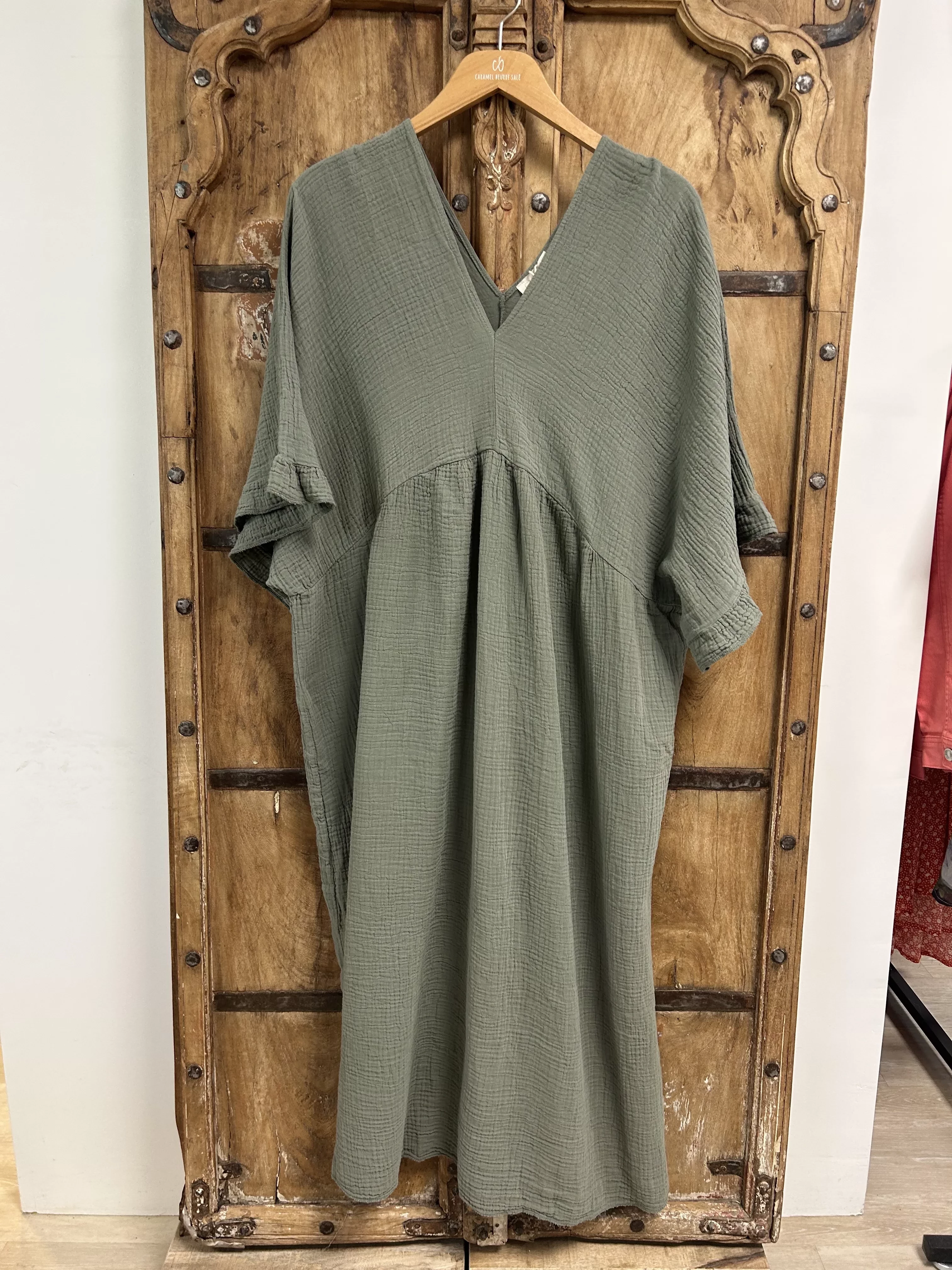 9186 ROBE GAZE DE COTON PLUS SIZE