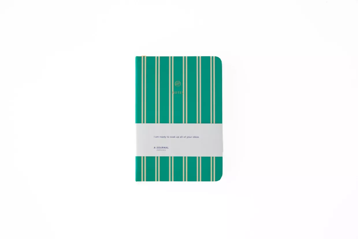 CARNET RAYURES VERTES