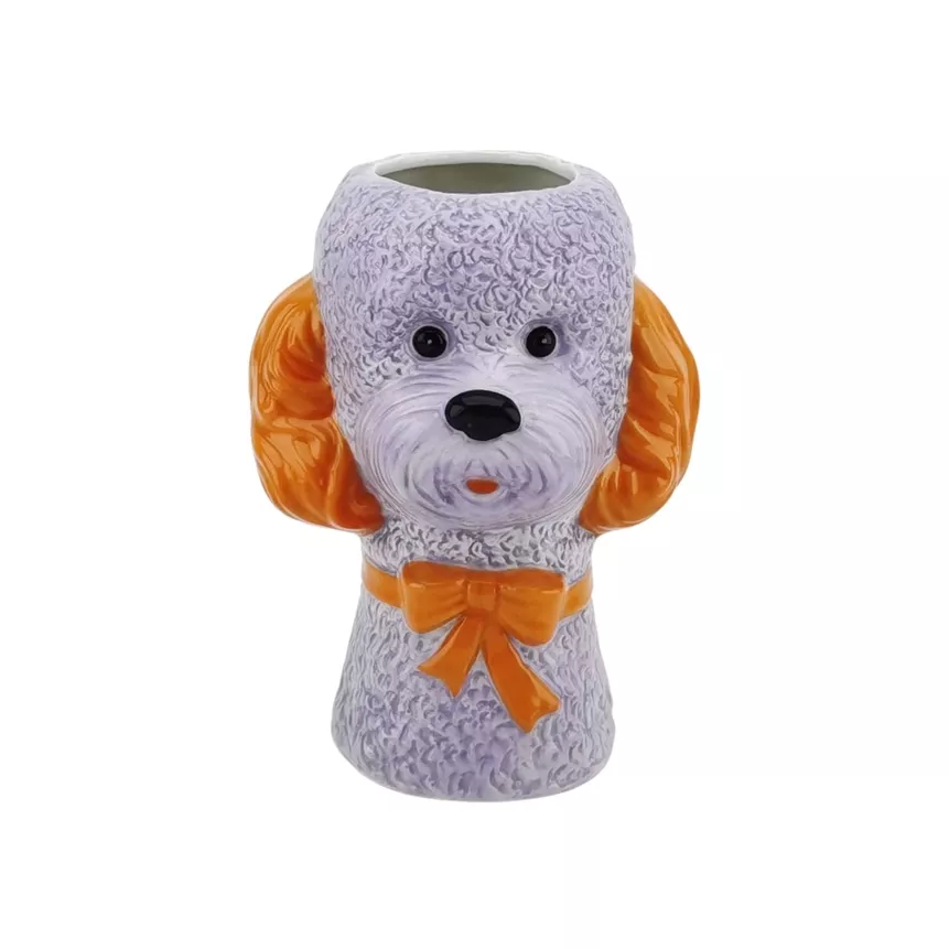 VASE CHIEN LILA