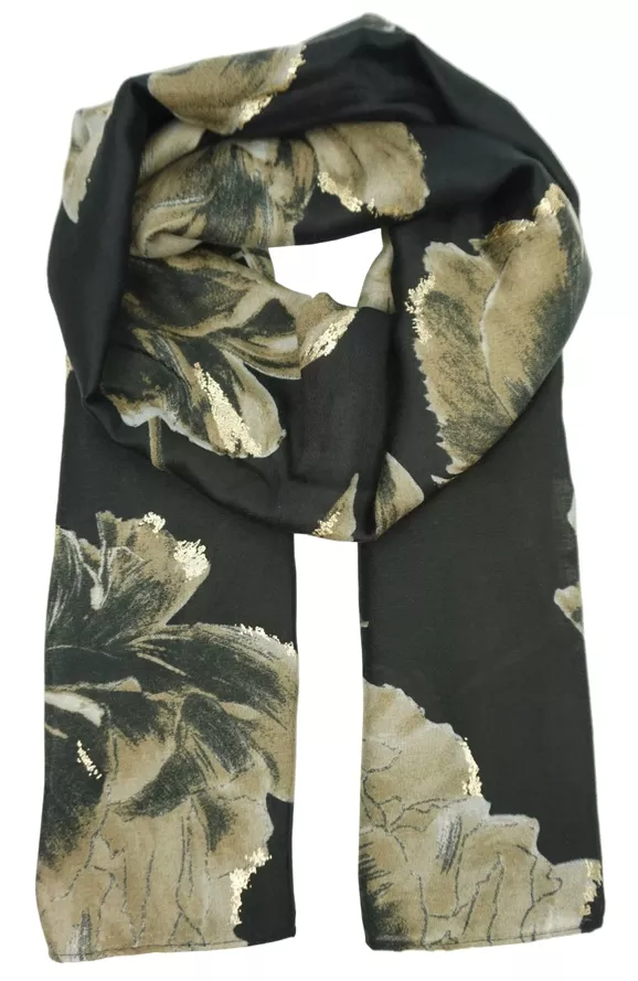 YF6629 FOULARD FLORAL -ACCESSOIRE DE MODE LAUSANNE