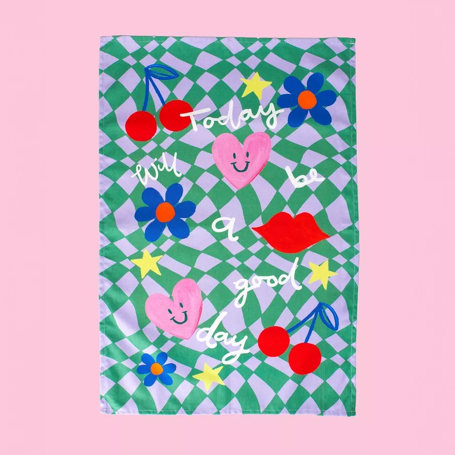 EB3 AUJOURD'HUI SERA UNE BONNE JOURNEE- TORCHON DE CUISINE