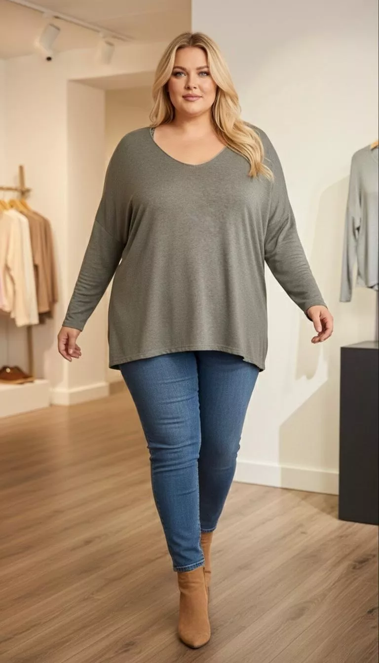 PULL FANNY TRICOT FIN 16277 PLUS SIZE