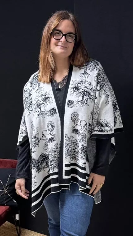 PONCHO JACQUARD 76930