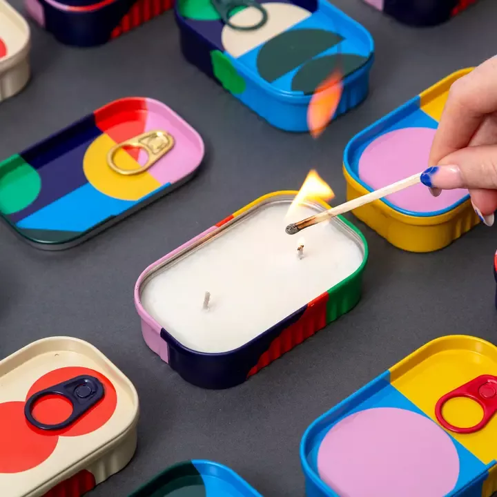 BOUGIE VOEUX DE SAISON EN CONSERVE