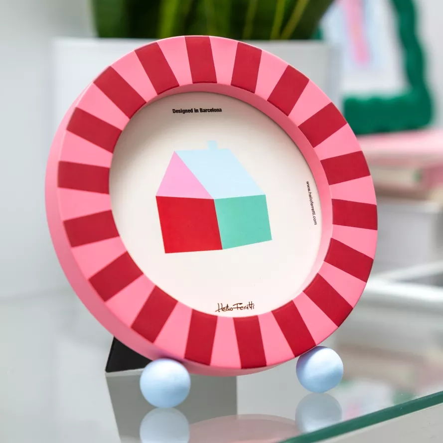 122807 CADRE PHOTO ROND 13X14.8