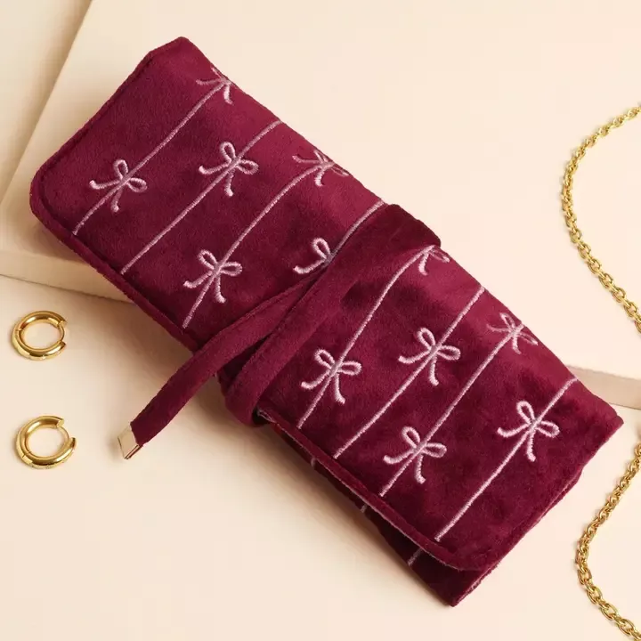 80089 ROULEAU À BIJOUX BORDEAUX