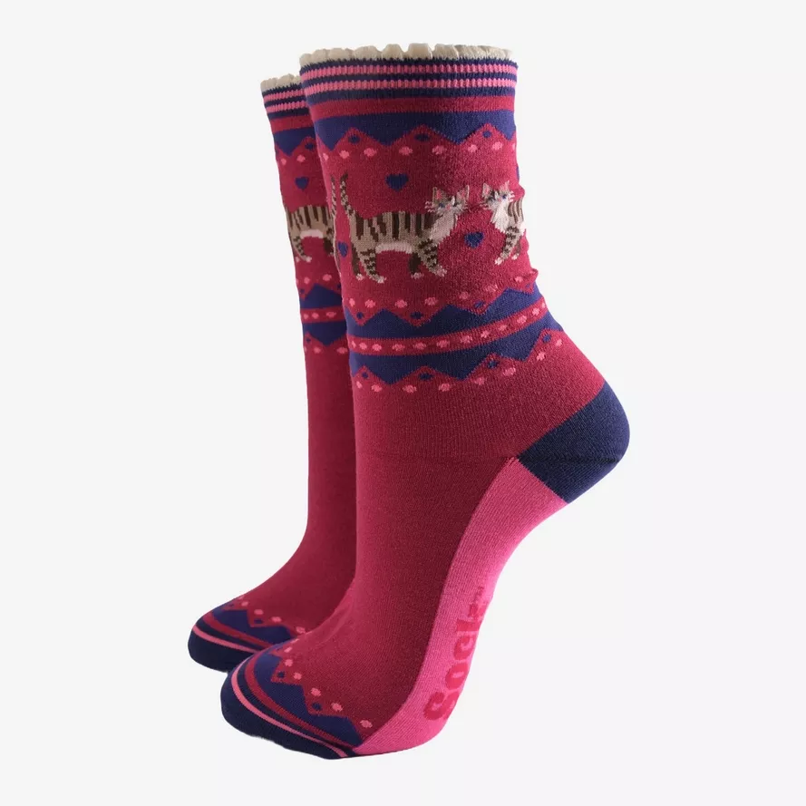 DUO CHATS - CHAUSSETTES BAMBOU - SOCK TALK