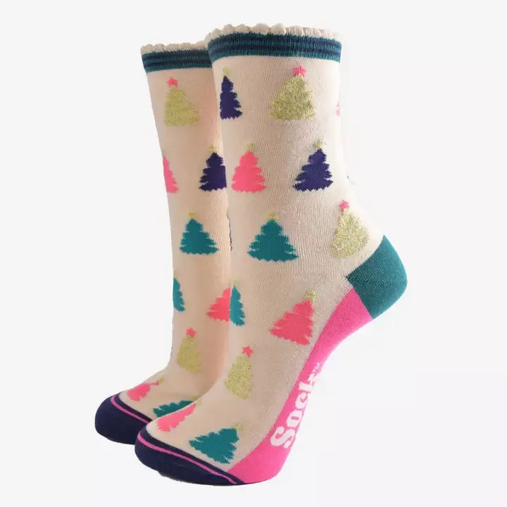 CHAUSSETTES BAMBOU SAPINS MULTICOLORES – SOCK TALK