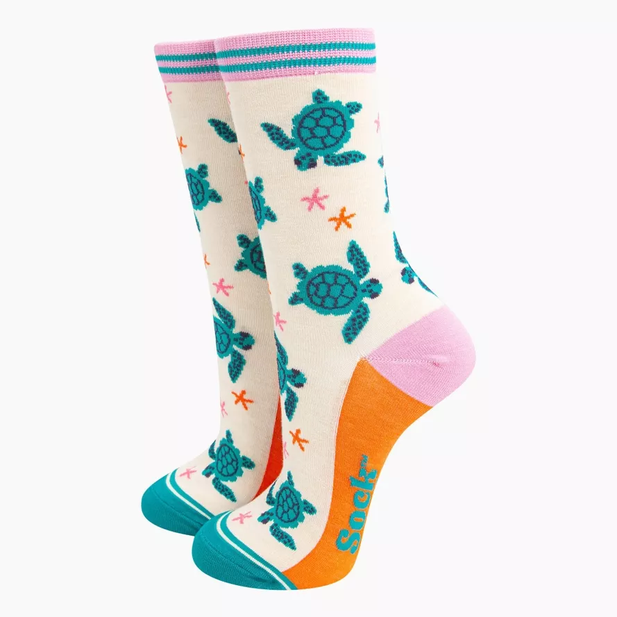 CHAUSSETTES BAMBOU TORTUES DE MER – SOCK TALK