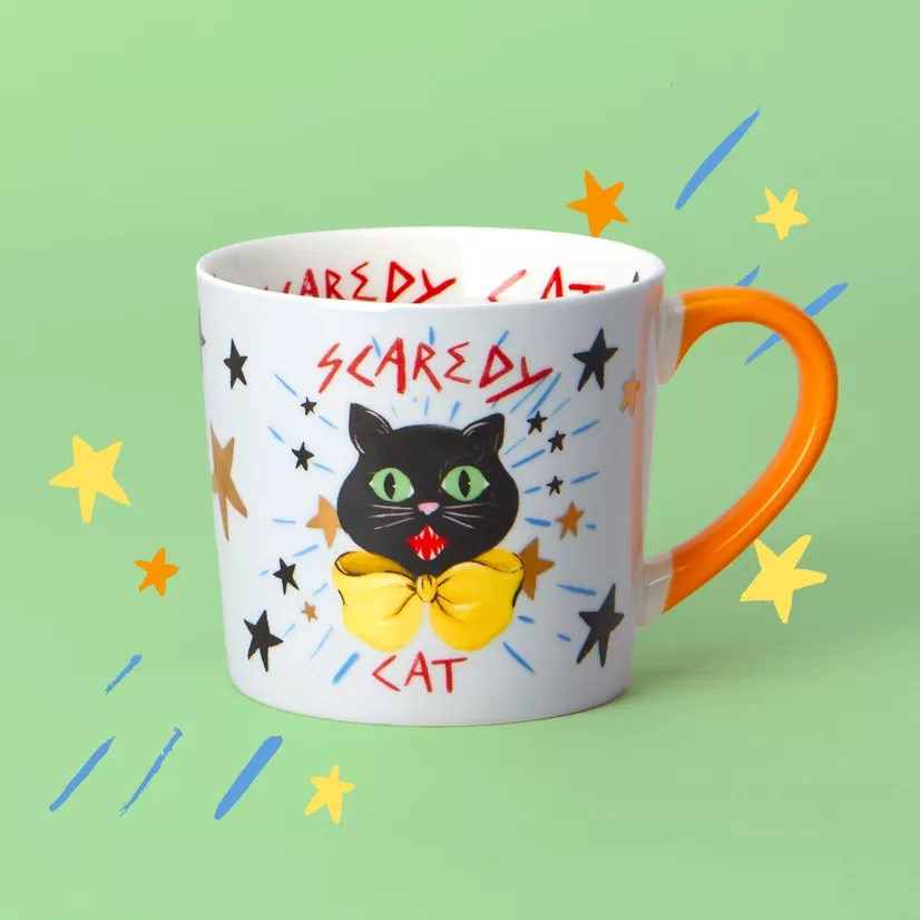 TASSE SCAREDY CAT – ELEANOR BOWMER – DESIGN ILLUSTRÉ