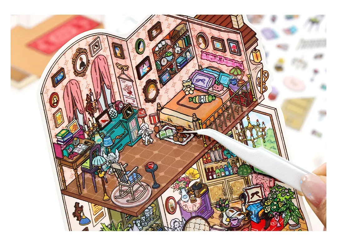 COZY STICKERS – SCÈNE 3D – LOFT VÉGÉTAL