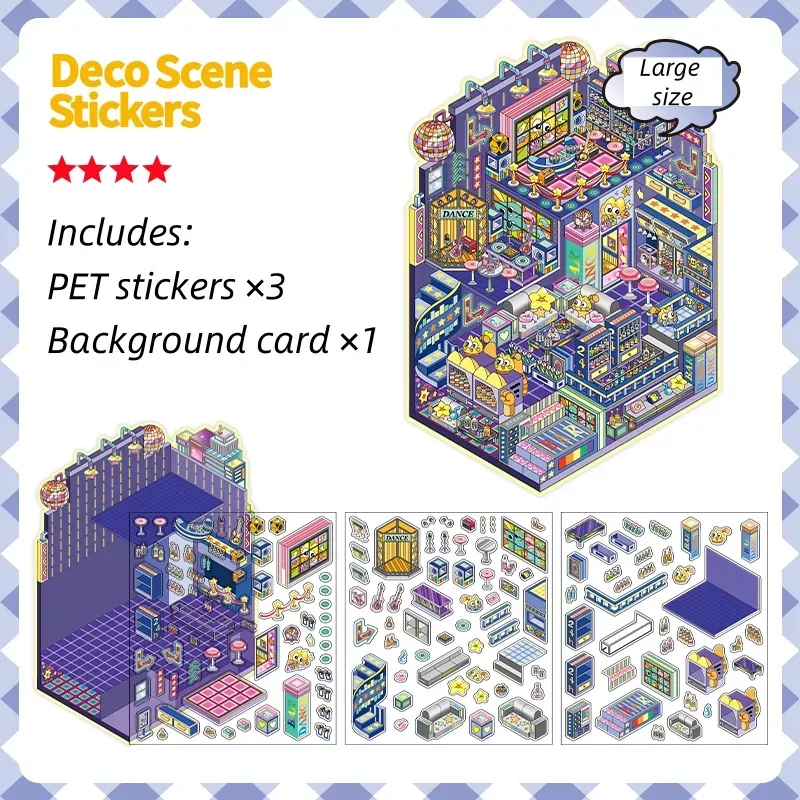 COZY STICKERS – SCÈNE 3D – DISCO