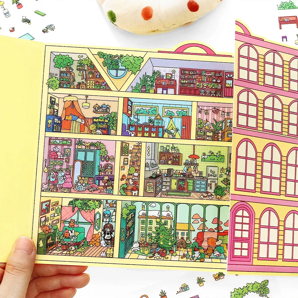 COZY STICKERS – SCÈNE 3D – MAISON DE POUPÉES