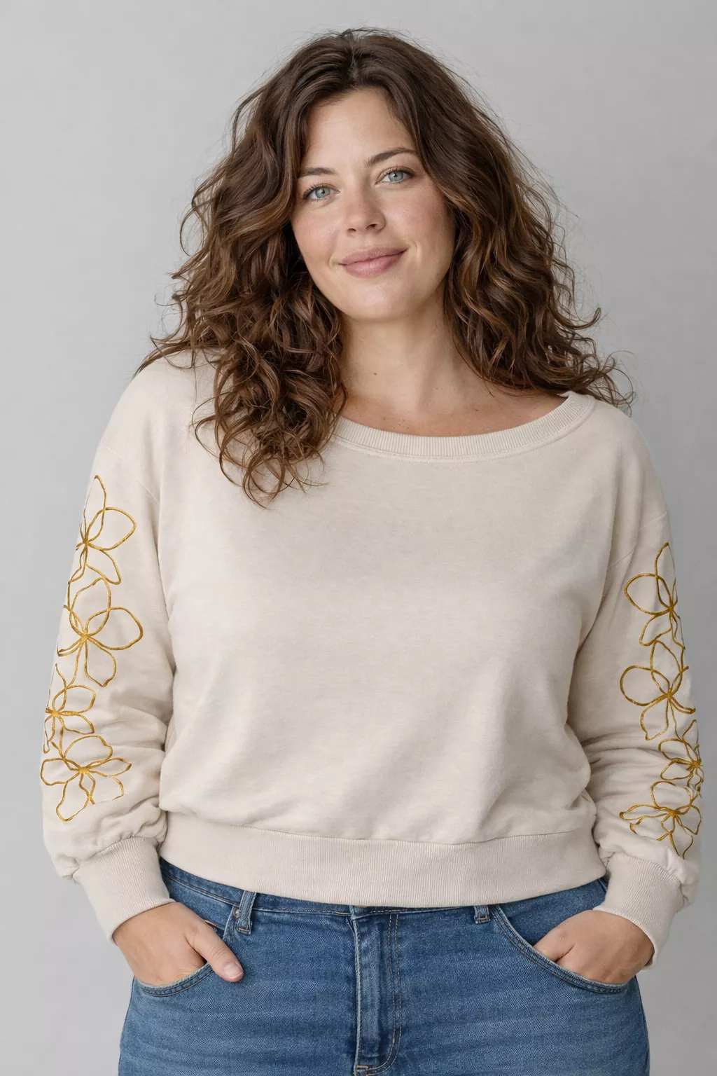 SWEAT FLEURS – ONLY CARMAKOMA – GRANDE TAILLE 42–54