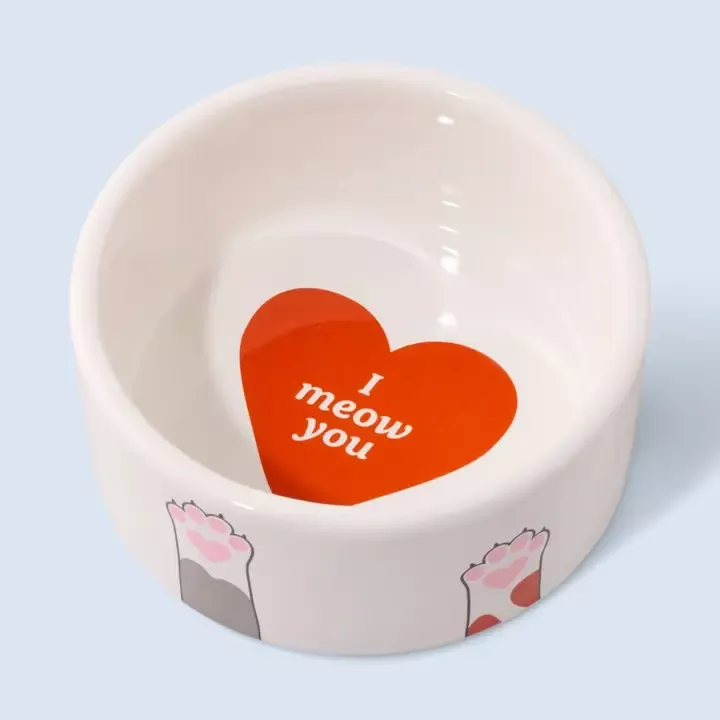 GAMELLE CHAT EN CÉRAMIQUE “MEOW YOU” – FLUID MARKET