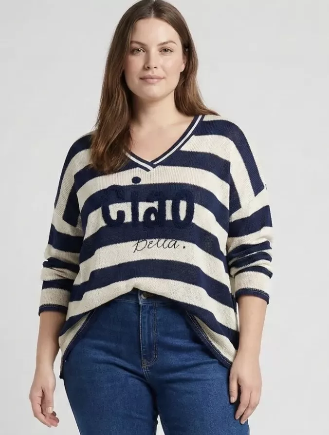 PULL CIAO BELLA – C MÉLODIE – GRANDE TAILLE 44–48