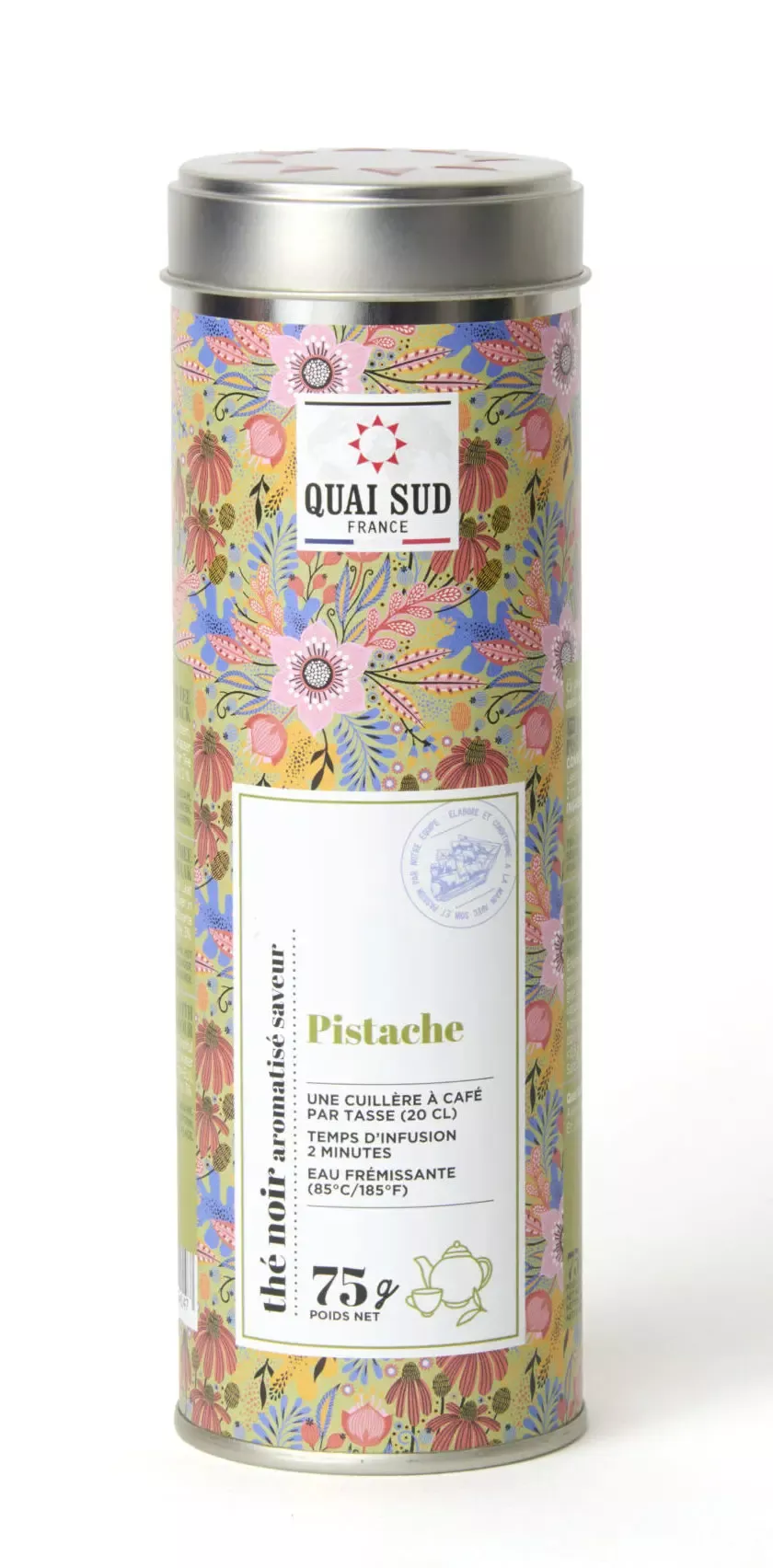 THÉ NOIR PISTACHE 75G – QUAI SUD