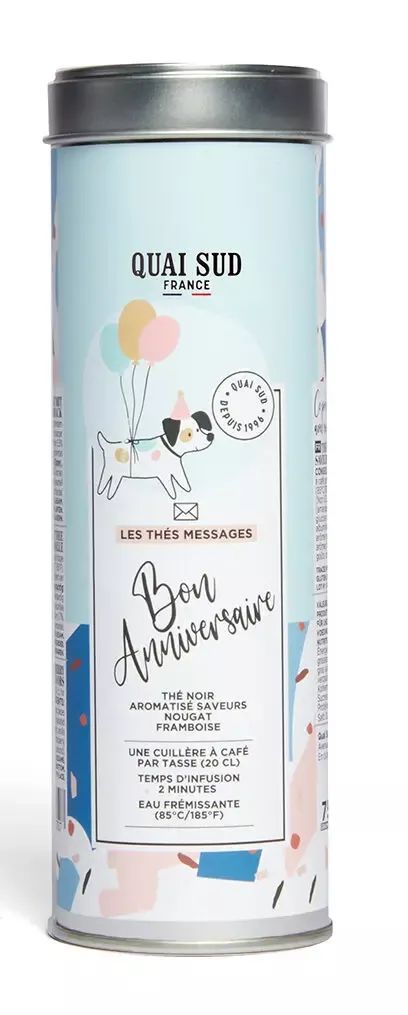 THÉ NOIR “BON ANNIVERSAIRE” 75G – QUAI SUD