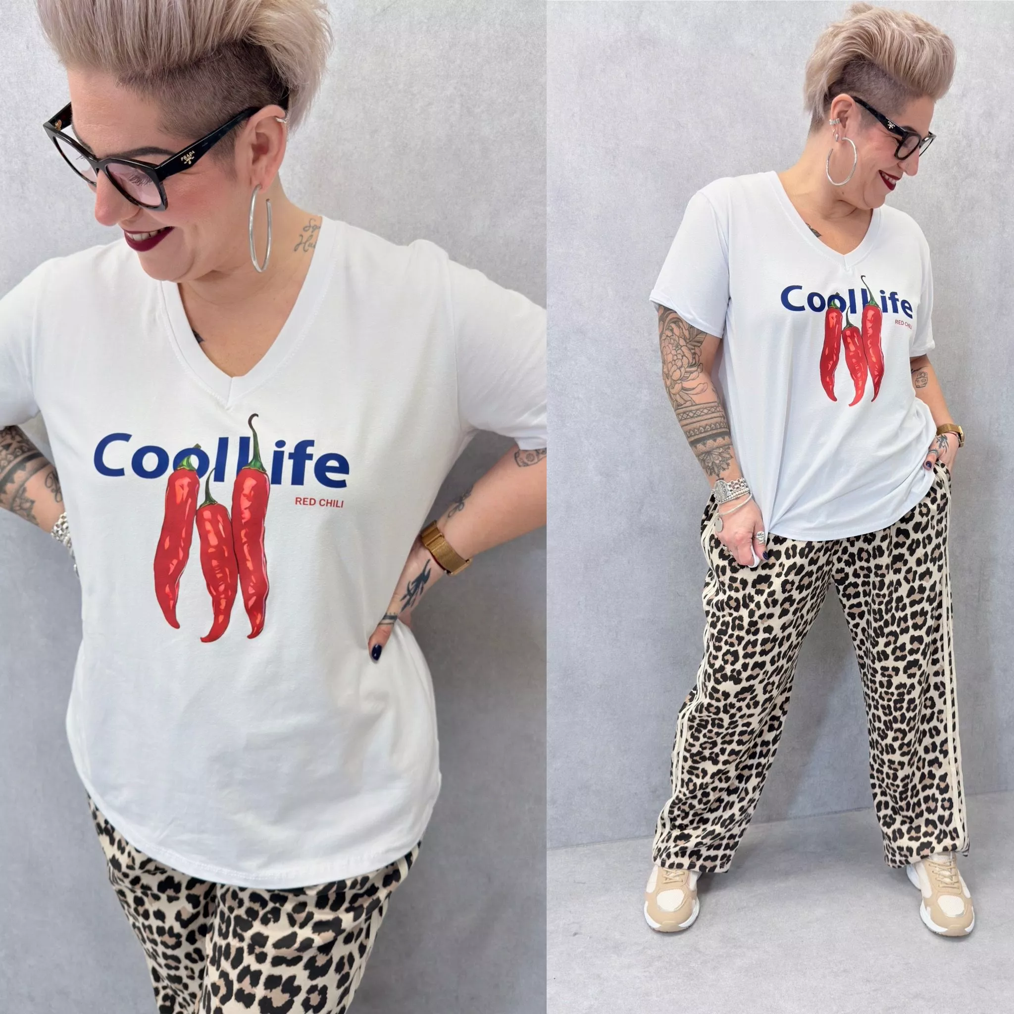 T-SHIRT RED CHILI – C MÉLODIE – GRANDE TAILLE 46–50