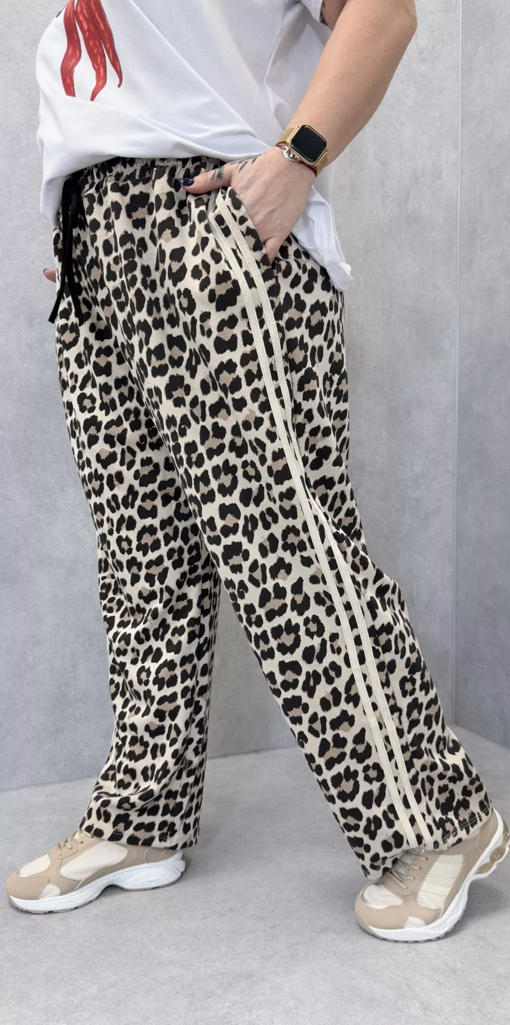 PANTALON JOGG LÉO – ANNE&CO – GRANDE TAILLE 46–50