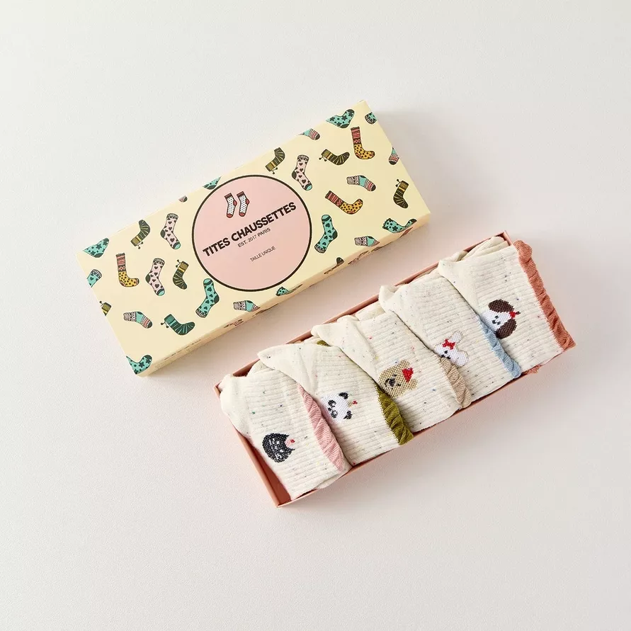 LOT DE 5 CHAUSSETTES BASSES ANIMAUX – TITES CHAUSSETTES