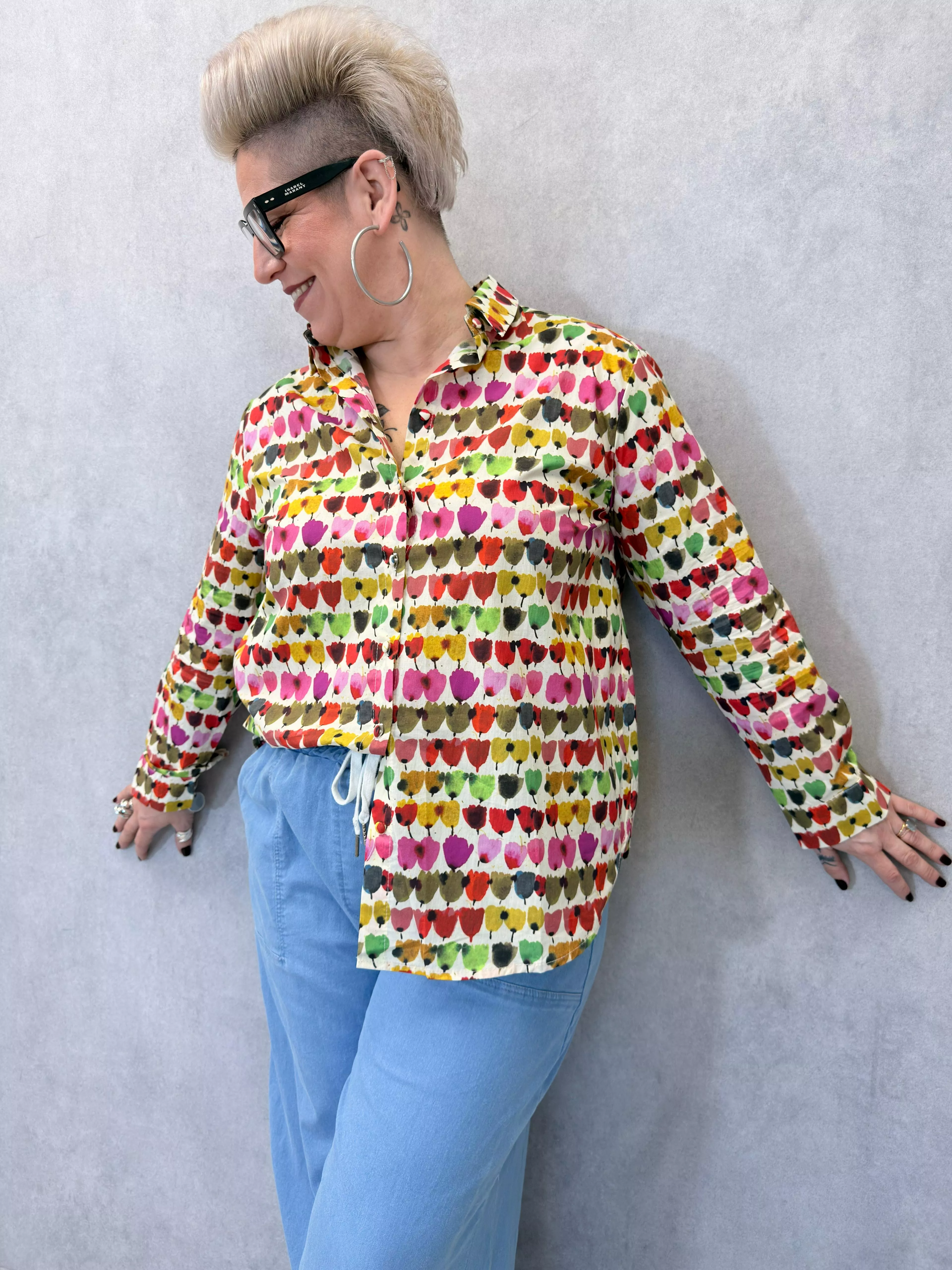 BLOUSE TULIPE – EMI-JO – GRANDE TAILLE 44–48