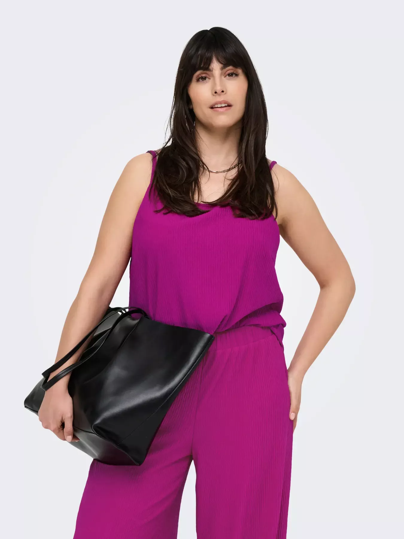 TOP LOÏC PLISSÉ – ONLY CARMAKOMA – GRANDE TAILLE 42–54