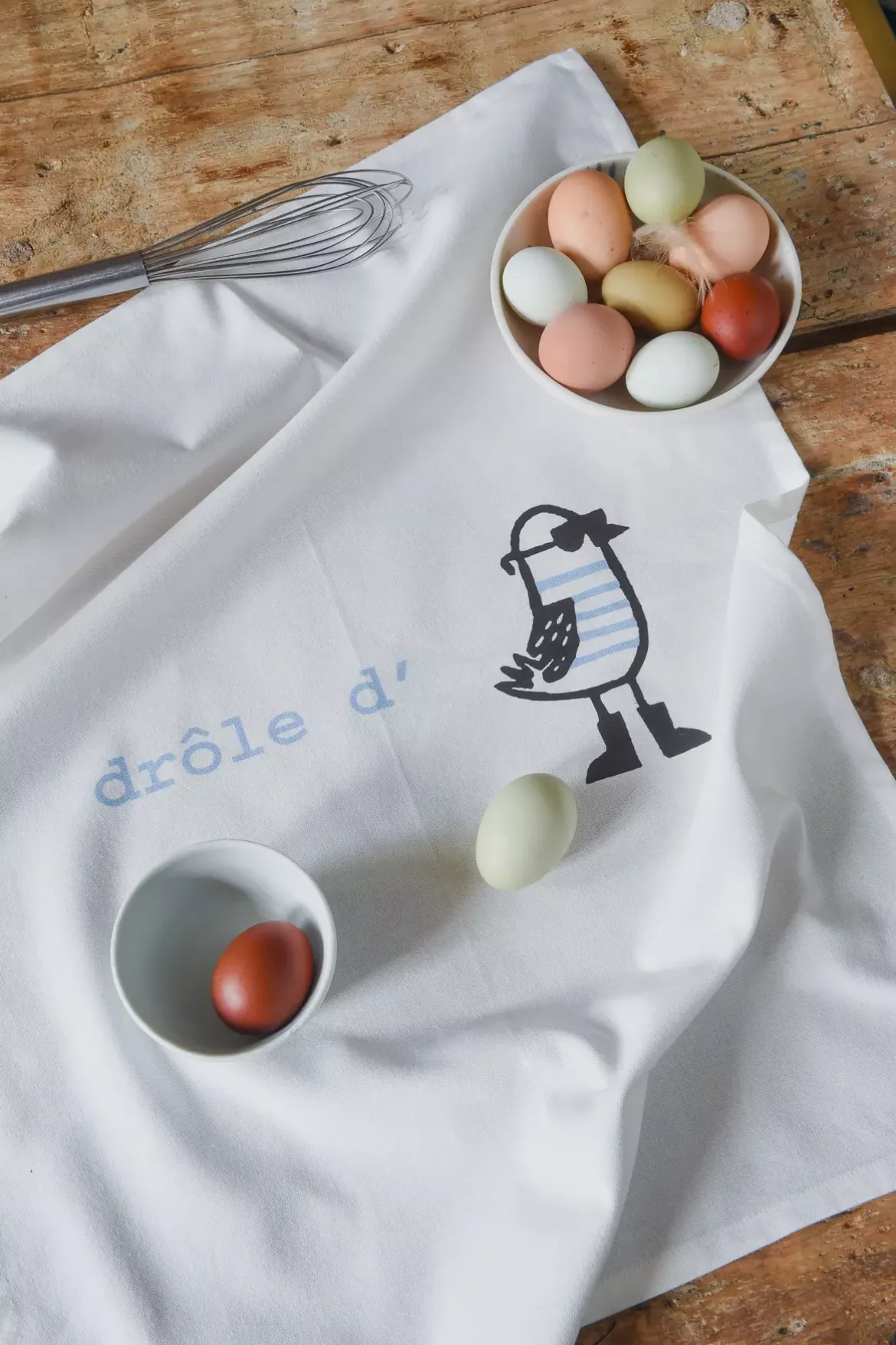 TORCHON CUISINE DRÔLE D’OISEAU – LES CHAHUTÉES