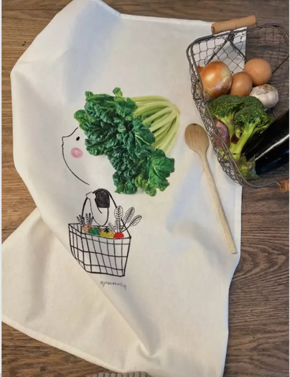 TORCHON CUISINE RETOUR DE MARCHÉ – LES CHAHUTÉES