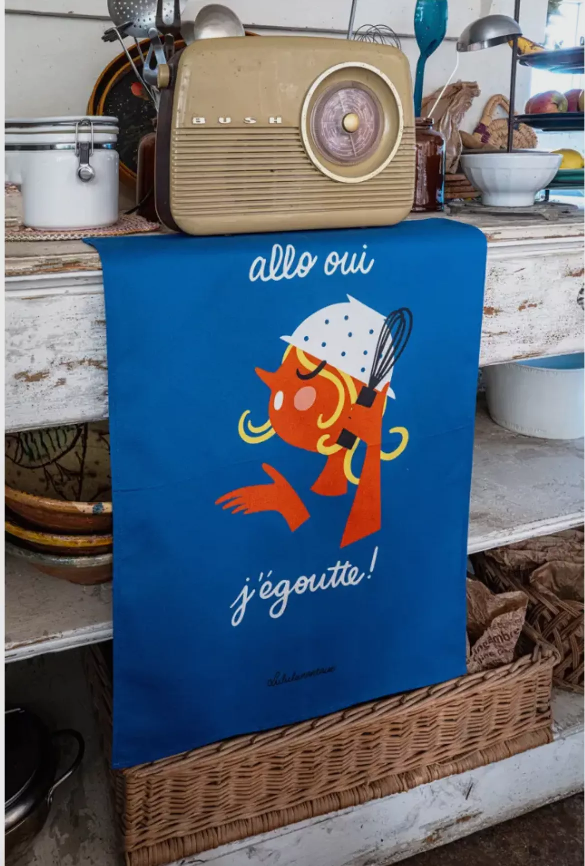 TORCHON CUISINE ALLO OUI J’ÉGOUTTE – LES CHAHUTÉES