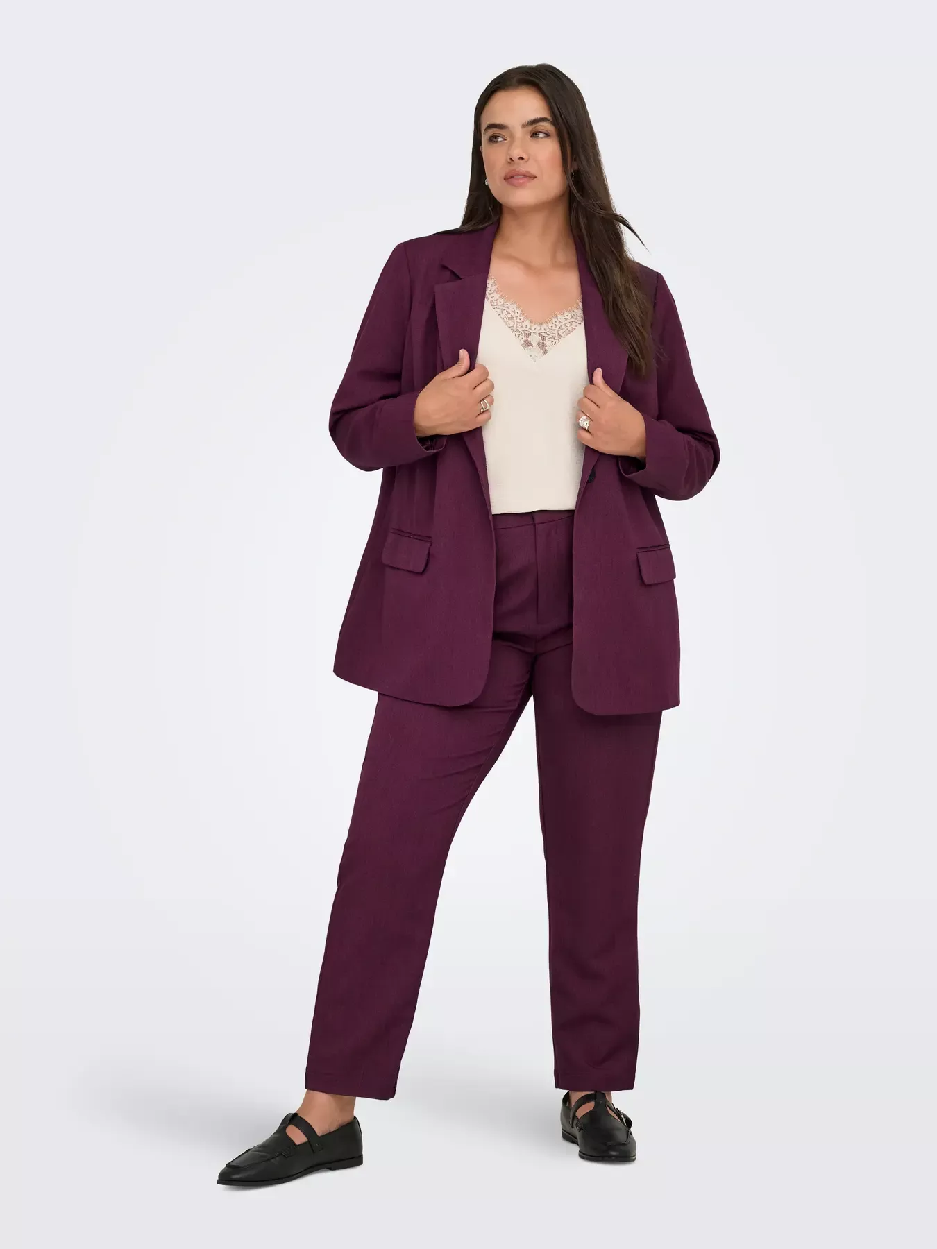 PANTALON CIGARETTE WILLA - ONLY CARMAKOMA - GRANDE TAILLE