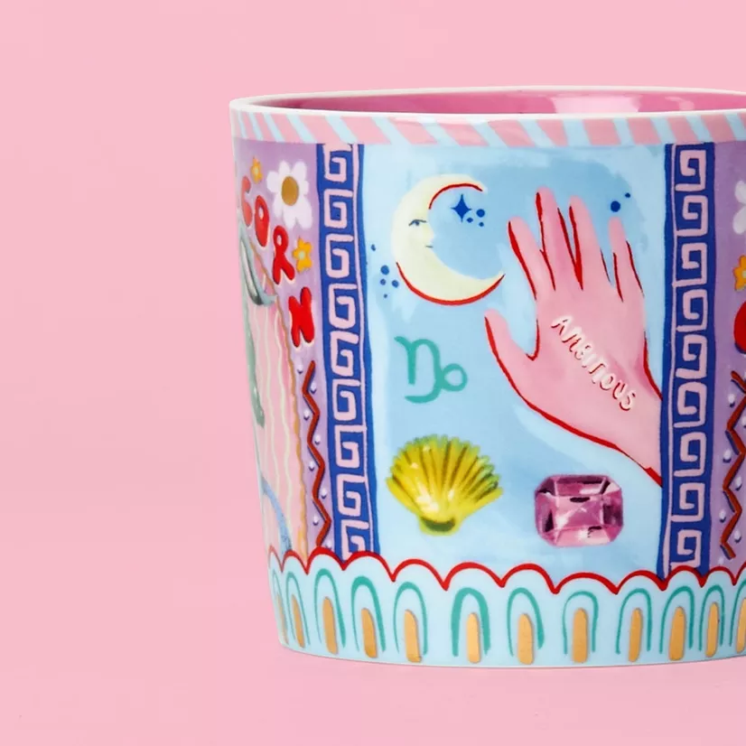 MUG CAPRICORNE EN PORCELAINE – ELEANOR BOWMER
