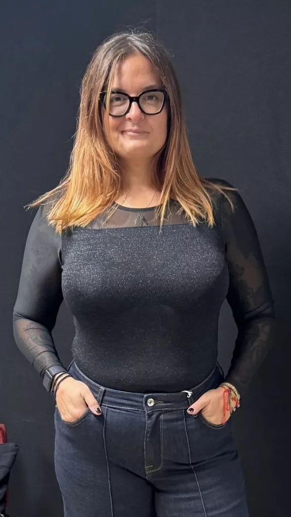 BODY LUREX À MANCHES LONGUES – ONLY CARMAKOMA – GRANDE TAILLE 42–54