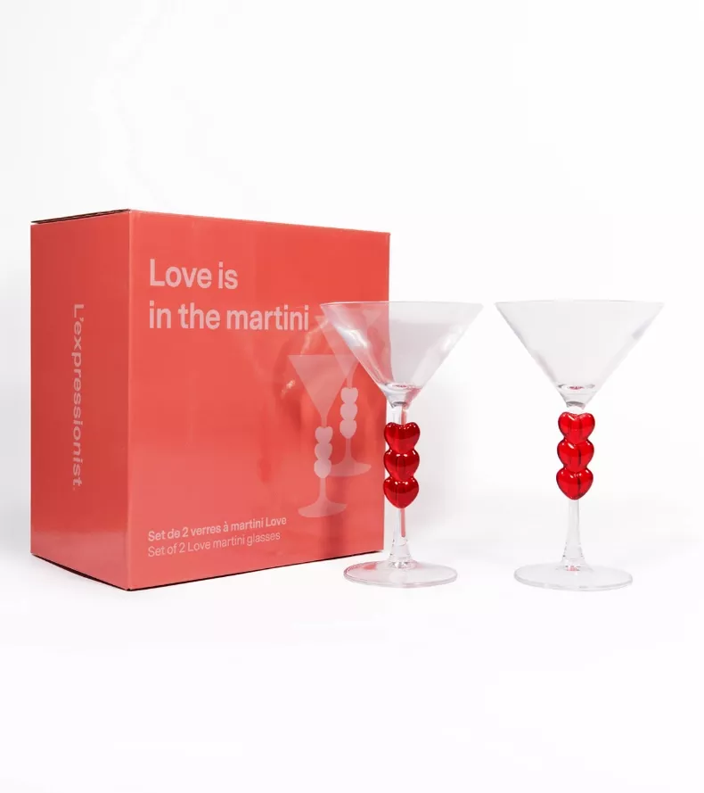 2 VERRES A MARTINI COFFRET - L'EXPRESSIONIST