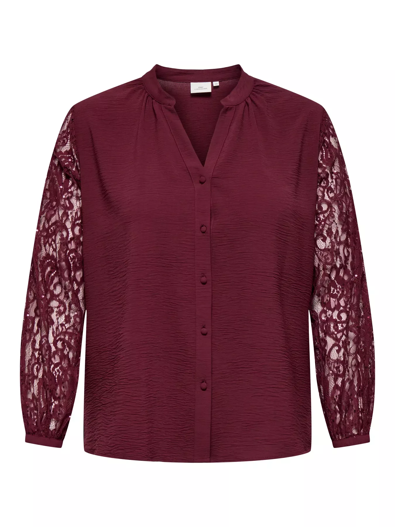 BLOUSE MANCHES DENTELLE SIMONE - ONLY CARMAKOMA - GRANDE TAILLE 42-54