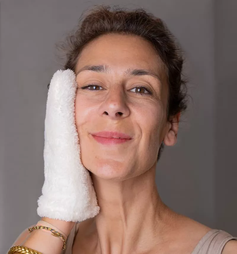 GANT DÉMAQUILLANT MAGIQUE À L'EAU - MALOU&MARIUS - OEKO-TEX, FABRIQUÉ EN FRANCE, ZÉRO DÉCHET