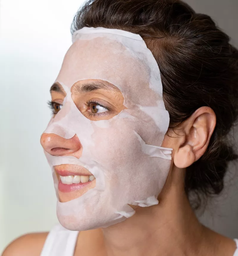 MASQUE BIO-CELLULOSE ÉCLAT & PURETÉ CLAIR ET NET - MALOU&MARIUS - LYS BLANC, VITAMINE C, ANTI-TACHES