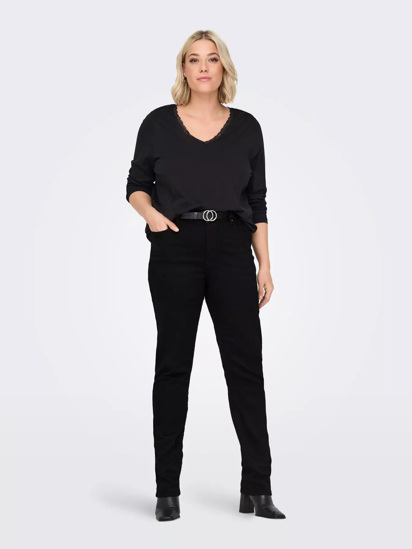 JEANS SLIM NOIR – ONLY CARMAKOMA – GRANDE TAILLE 42–54