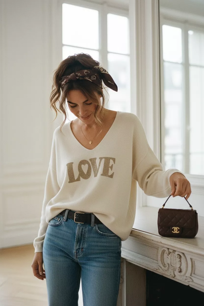   LOVE PULLOVER – April Vintage – EINHEITSGRÖSSE 38–42