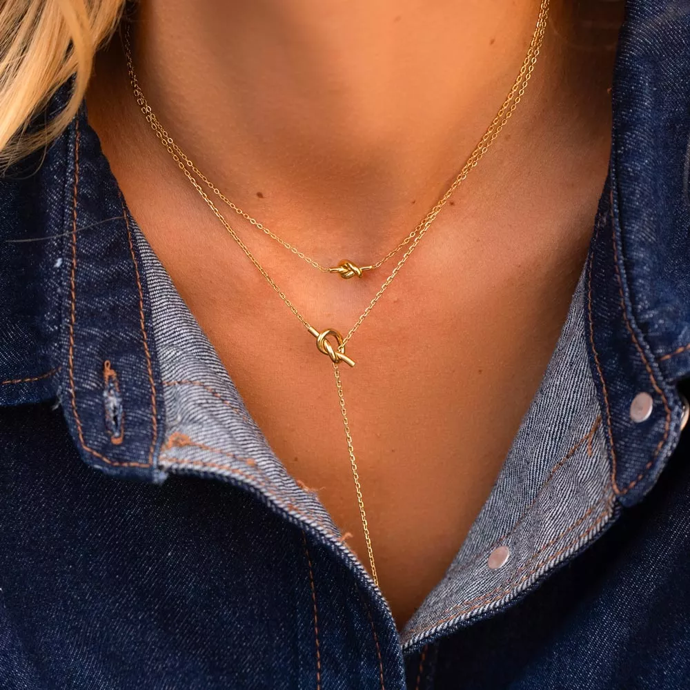 COLLIER EN Y DOUBLE NŒUD LESINA – BOHM PARIS