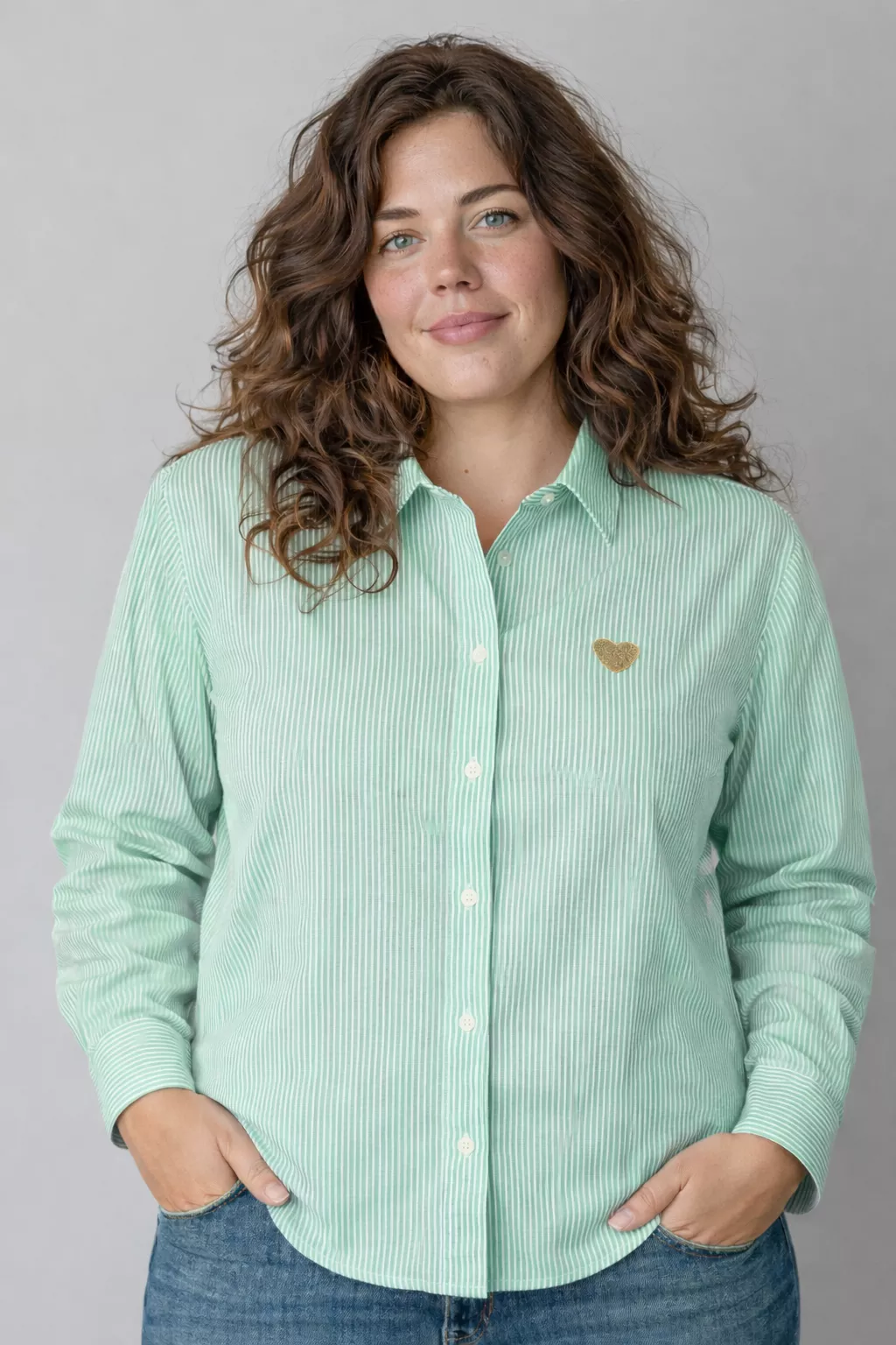 CHEMISIER CŒUR – MAËLLE – GRANDE TAILLE 42–50