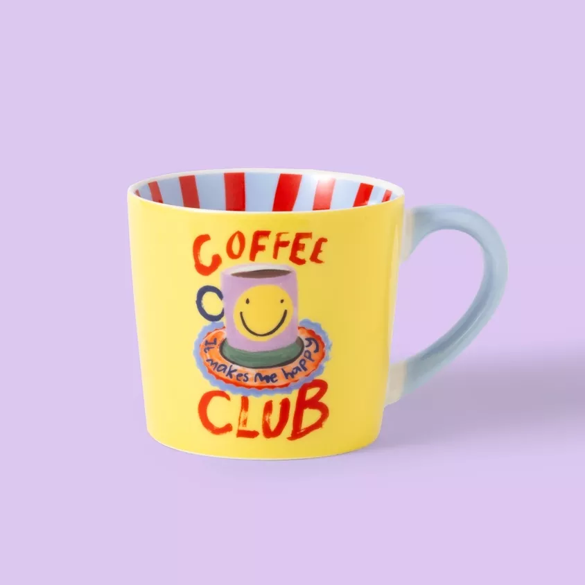 TASSE EN PORCELAINE « COFFEE CLUB » – ELEANOR BOWMER