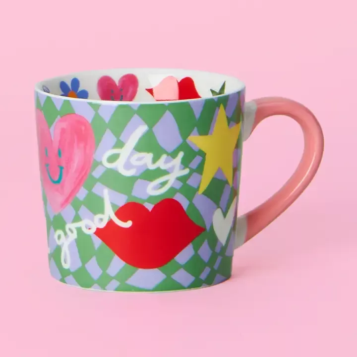 TASSE EN PORCELAINE « AUJOURD’HUI SERA UNE BONNE JOURNÉE » – ELEANOR BOWMER