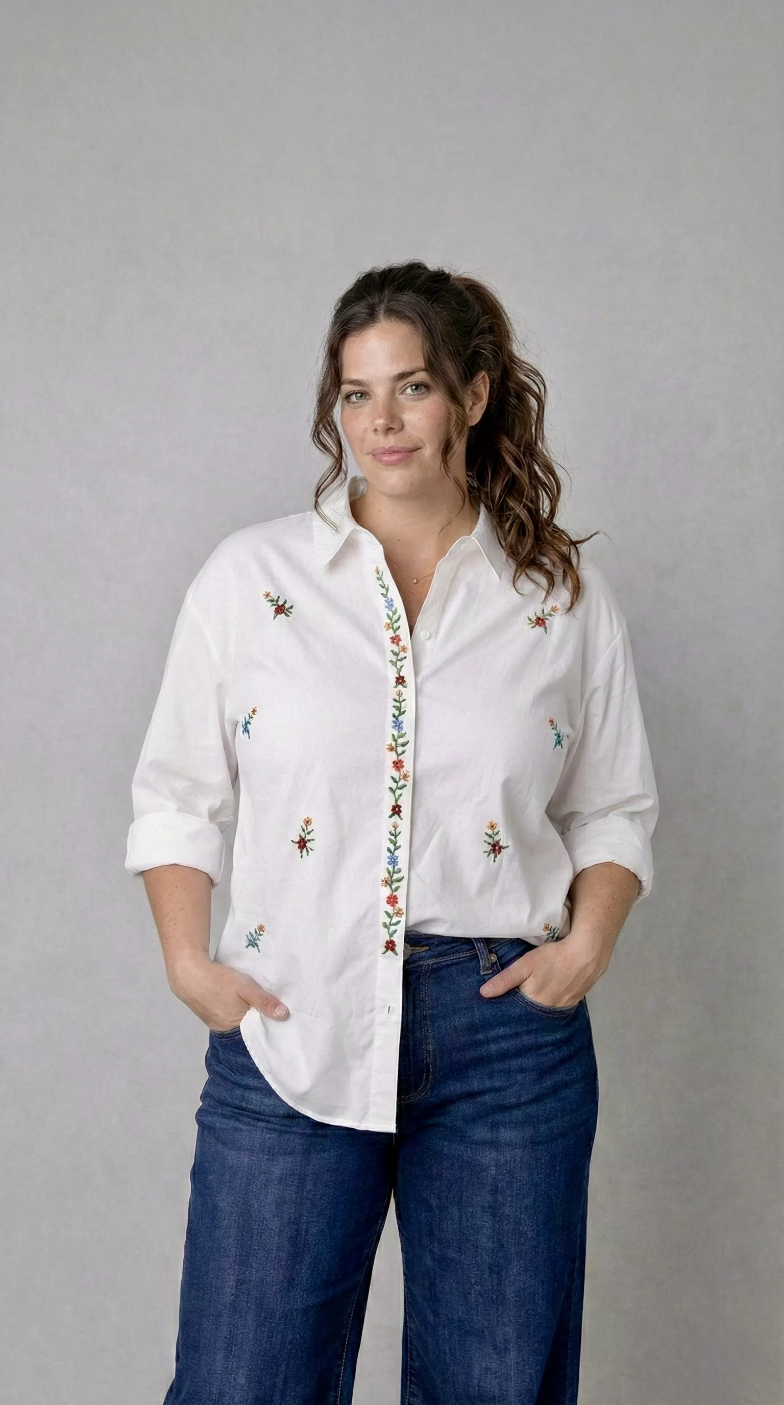 CHEMISE ELISA – MINA ROSA – GRANDE TAILLE TU 50–54